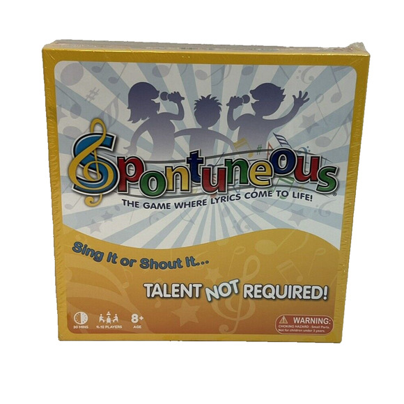 Spontuneous - The Song Game - Sing It or Shout It- Board Game Brand New Sealed - Picture 1 of 3